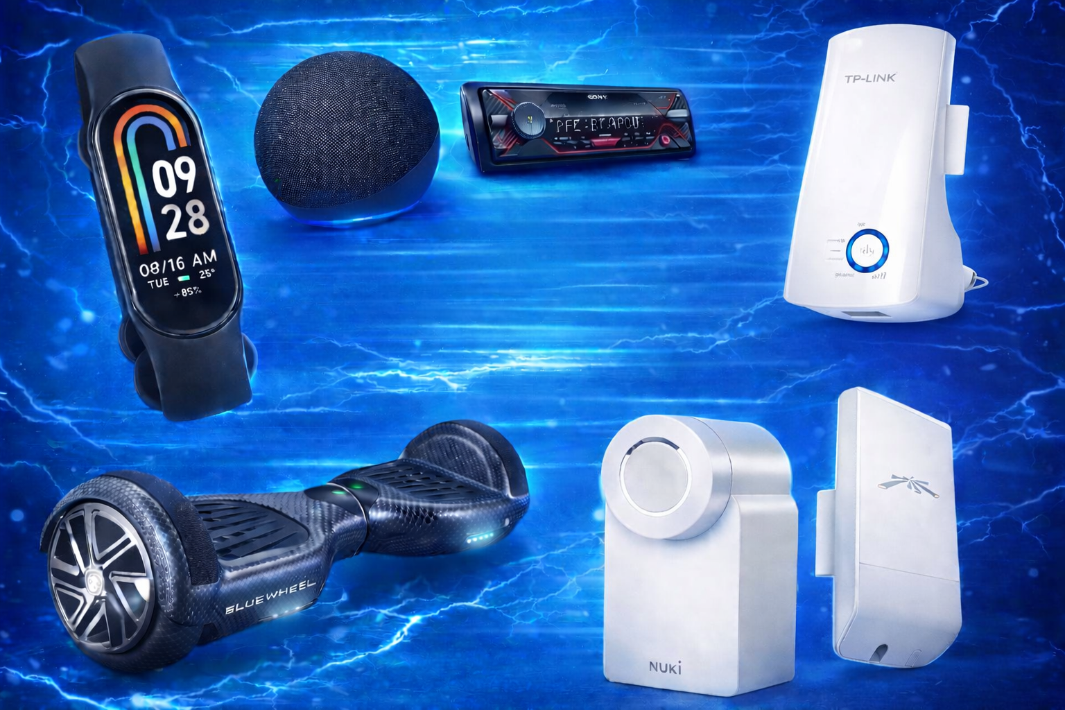 Varios gadgets tecnológicos