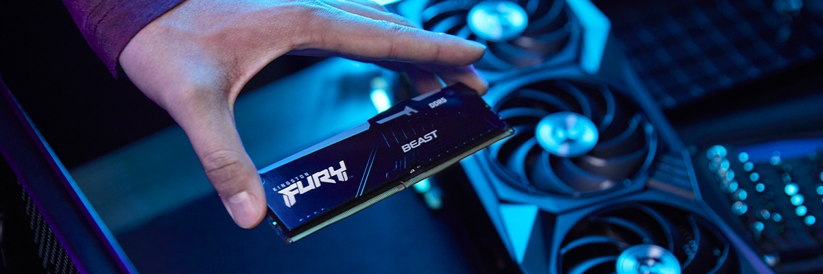 Una mano sosteniendo una memoria RAM